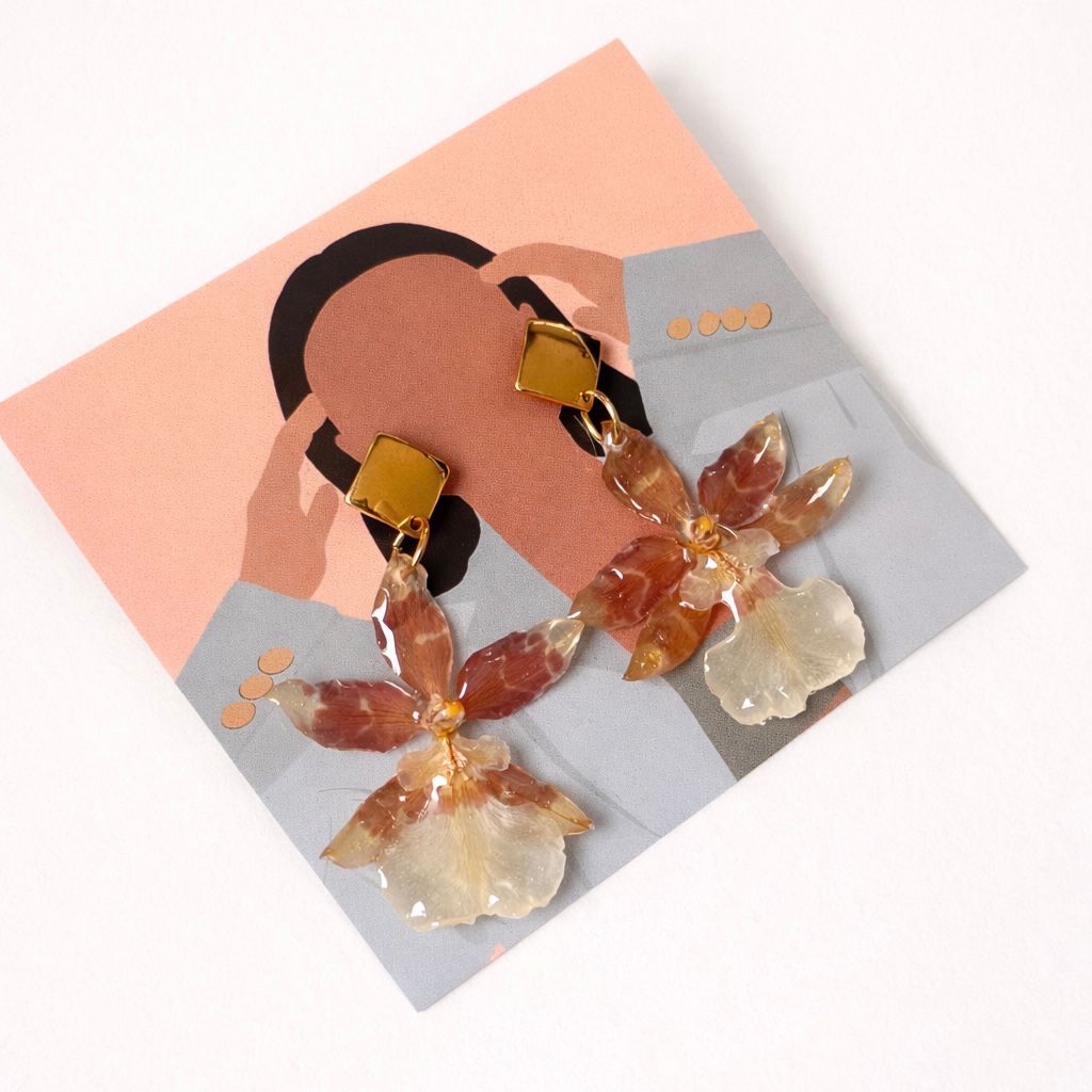 Golden Sunset Earings